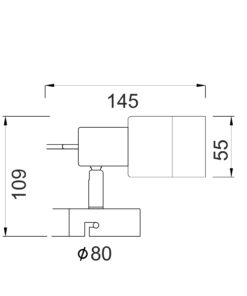 Φωτιστικό Σποτ Νίκελ – Χρώμιο Διάφανο Γυαλί 1xGU10 ACA DECOR – MC6561
