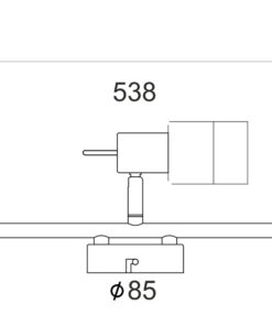 Φωτιστικό Σποτ Ράγα Νίκελ – Χρώμιο Διάφανο Γυαλί 3xGU10 ACA DECOR – MC6563