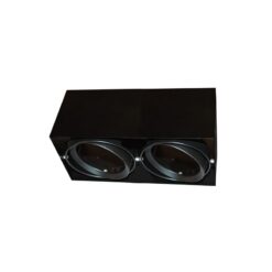 Βάση Σποτ Οροφής 2xAR111 Ρυθμιζόμενη Μαύρη 150x300x120 ACA – MCDAR2B