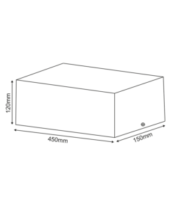Βάση Σποτ Οροφής 3xAR111 Ρυθμιζόμενη Μαύρη 150x450x120 ACA –  MCDAR3B