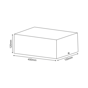 Βάση Σποτ Οροφής 3xAR111 Ρυθμιζόμενη Μαύρη 150x450x120 ACA –  MCDAR3B