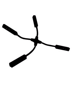 Τροφοδοσία ”+” για Μαγνητική Ράγα 48V Μαύρη ACA – MCROSSB