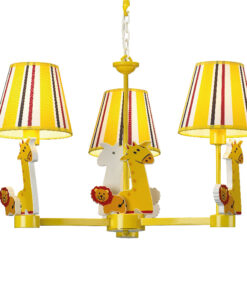 Κρεμαστό Παιδικό Φωτιστικό Ζούγκλα 3xE14 Πολύχρωμο ACA DECOR – MD04553A