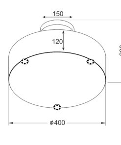 Παιδικό Φωτιστικό Οροφής με Μήλα 3xE14 ACA DECOR – MD130243