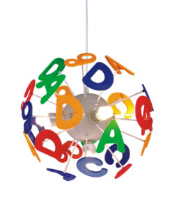 Κρεμαστό Παιδικό Φωτιστικό με Γράμματα 3xE14 ACA DECOR – MD70853E