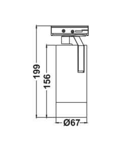 Φωτιστικό Ράγας LED Zoomable Μαύρο 15W 3000K 2 Καλωδίων 20-50° 1450lm ACA – MEL1530B2