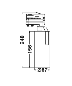 Φωτιστικό Ράγας LED Zoomable Μαύρο 15W 3000K 4 Καλωδίων 20-50° 1450lm ACA – MEL1530B4