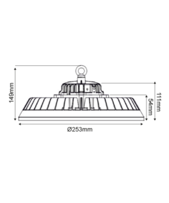 LED HIGH BAY ADJUSTABLE WATTAGE 60/80/100W 200LM/W 5000K 90° 230V AC IP65 Ra>70 50.000HRS ACA – MERIL681050