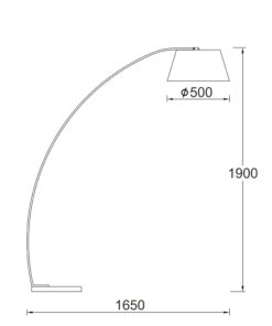 Φωτιστικό Δαπέδου με Μαύρο Μάρμαρο & Υφασμάτινο Καπέλο 1xE27 ACA DECOR – MF11185BK