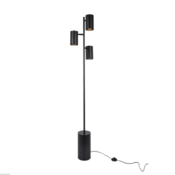 Φωτιστικό Δαπέδου 3xΕ27 Μαύρο Μεταλλικό D15*H165cm KENNETH ACA – MF240573
