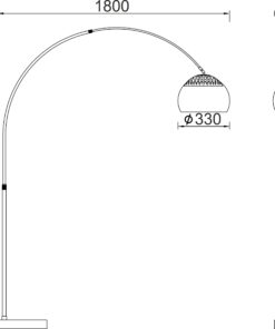 Φωτιστικό Δαπέδου με Λευκό Μάρμαρο & Καπέλο Χρώμιο 1xΕ27 ACA DECOR – MF7026R1W