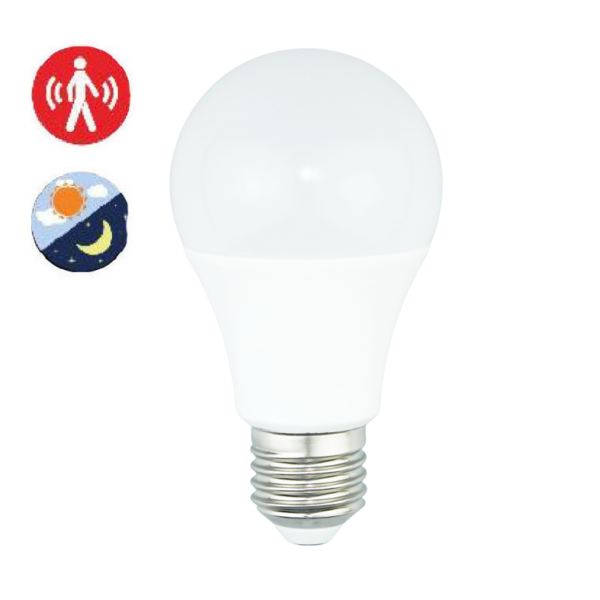 LED Λάμπα Με Ανιχνευτή Κίνησης E27 A60 12W 1100lm 230° Diolamp Ψυχρό 6000K - MICR6012CW