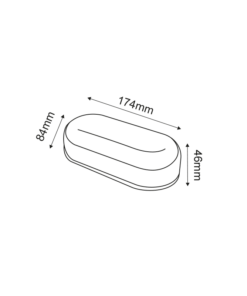 Λευκή Στεγανή Επιτοίχια Χελώνα Led Εξωτερικού Χώρου IP66 12W 1020lm 3000K 180° Ra80 ACA – MINA1230