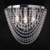 ACA DECOR  – Φωτιστικό Οροφής 4ΧΕ14 Κρύσταλλο + Χρώμιο Μέταλλο Φ40ΧΗ30cm