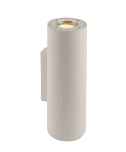 ^ΣΤΡΟΓΓΥΛΟ ΕΠΙΤΟΙΧΟ ΦΩΤΙΣΤΙΚΟ UP-DOWN IP65 2XGU10 ΛΕΥΚΟ ΤΣΙΜΕΝΤΟ ACA – MK0012RW