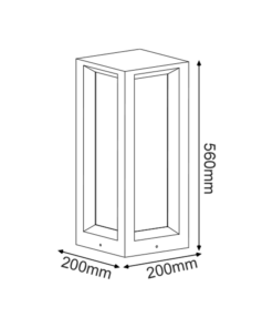 ^ΦΩΤΙΣΤΙΚΟ ΚΗΠΟΥ 560MM IP65 3xE27 Max.7W ΜΑΥΡΟ ΤΣΙΜΕΝΤΟ & PC ΚΑΛΥΜΜΑ ACA – MK039B-560