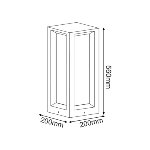 ^ΦΩΤΙΣΤΙΚΟ ΚΗΠΟΥ 560MM IP65 3xE27 Max.7W ΜΑΥΡΟ ΤΣΙΜΕΝΤΟ & PC ΚΑΛΥΜΜΑ ACA – MK039B-560
