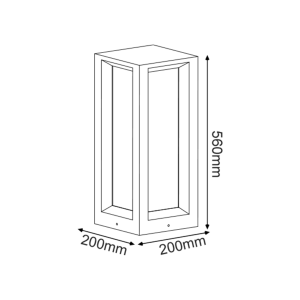 ^ΦΩΤΙΣΤΙΚΟ ΚΗΠΟΥ 560MM IP65 3xE27 Max.7W ΜΑΥΡΟ ΤΣΙΜΕΝΤΟ & PC ΚΑΛΥΜΜΑ ACA – MK039B-560