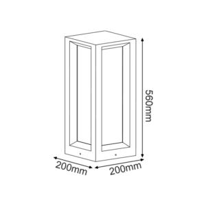 ^ΦΩΤΙΣΤΙΚΟ ΚΗΠΟΥ 560MM IP65 3xE27 Max.7W ΛΕΥΚΟ ΤΣΙΜΕΝΤΟ & PC ΚΑΛΥΜΜΑ ACA – MK039W-560