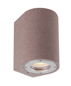 Απλίκα σποτ εξωτερικού χώρου 1x GU10 κόκκινο τσιμέντο και ανοξ. ατσάλι IP65 – MK0521RR