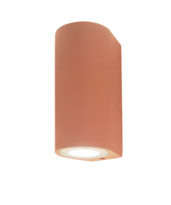 Απλίκα Τοίχου Οβαλ Up-Down IP65 2xGU10 Τσιμέντο σε Απόχρωση Τερακότα ACA – MK0522RTC