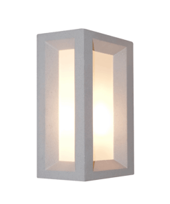 Φωτιστικό Δαπέδου 1xE27 κήπου 30cm λευκό τσιμέντο + πλαστικό IP65 ACA – MK062W