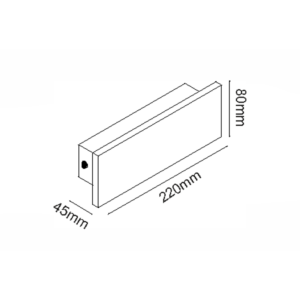 ^ΕΠΙΤΟΙΧΟ ΓΡΑΜΜΙΚΟ ΦΩΤΙΣΤΙΚΟ LED SMD 8W 540LM 230V AC 3000K RA80 IP65 30.000HRS ΛΕΥΚΟ ΤΣΙΜΕΝΤΟ ACA – MK063220W