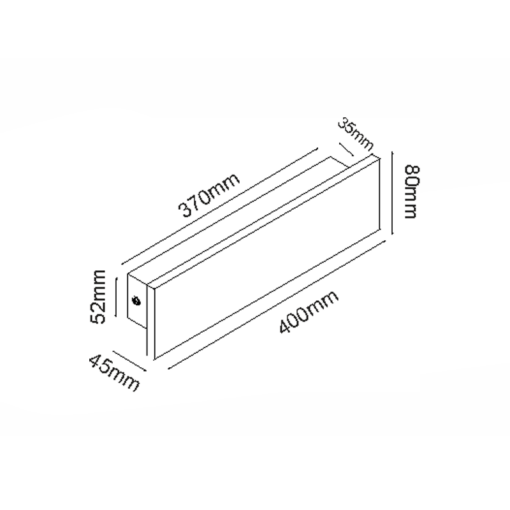 ^ΕΠΙΤΟΙΧΟ ΓΡΑΜΜΙΚΟ ΦΩΤΙΣΤΙΚΟ LED SMD 12W 760LM 230V AC 3000K RA80 IP65 30.000HRS ΛΕΥΚΟ ΤΣΙΜΕΝΤΟ ACA – MK063400W
