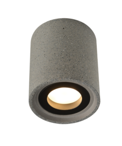 ΕΠΙΤΟΙΧΟ ΦΩΤΙΣΤΙΚΟ 1ΧGU10 ΜΑΥΡΟ ΤΣΙΜΕΝΤΟ D8,5XH10CM MONTE ACA DECOR – MK141S10B