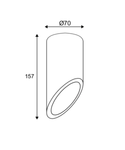 ΕΠΙΤΟΙΧΟ ΦΩΤΙΣΤΙΚΟ 1ΧGU10 ΚΟΚΚΙΝΟ ΤΣΙΜΕΝΤΟ D7XH16CM FALTSO ACA DECOR – MK151S16R