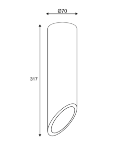 ΕΠΙΤΟΙΧΟ ΦΩΤΙΣΤΙΚΟ 1ΧGU10 ΜΑΥΡΟ ΤΣΙΜΕΝΤΟ D7XH32CM FALTSO ACA DECOR – MK151S32B