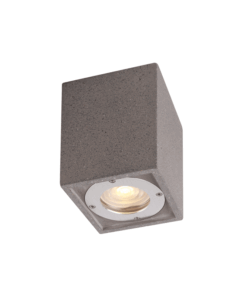 ^ΤΕΤΡΑΓΩΝΟ ΦΩΤΙΣΤΙΚΟ ΟΡΟΦΗΣ IP65 GU10 ΜΑΥΡΟ ΤΣΙΜΕΝΤΟ ACA – MK163130SB