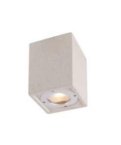 ^ΤΕΤΡΑΓΩΝΟ ΦΩΤΙΣΤΙΚΟ ΟΡΟΦΗΣ IP65 GU10 ΛΕΥΚΟ ΤΣΙΜΕΝΤΟ ACA – MK163130SW