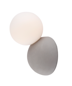 ΕΠΙΤΟΙΧΟ ΦΩΤΙΣΤΙΚΟ 1ΧG9 ΓΚΡΙ ΤΣΙΜΕΝΤΟ+ΛΕΥΚΟ ΓΥΑΛΙ 19Χ12Χ12CM VENUS ACA DECOR – MK421W19G