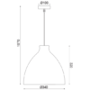 ACA DECOR   – Κρεμαστό Φωτιστικό 1ΧΕ27 Καφέ Καλάμι Φ34ΧΗ107cm