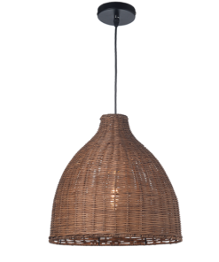 ACA DECOR – Κρεμαστό Φωτιστικό 1ΧΕ27 Καφέ Καλάμι Φ34ΧΗ107cm