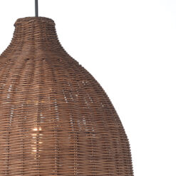 ACA DECOR   – Κρεμαστό Φωτιστικό 1ΧΕ27 Καφέ Καλάμι Φ34ΧΗ107cm