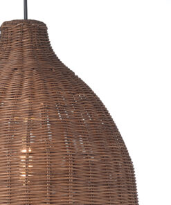 ACA DECOR   – Κρεμαστό Φωτιστικό 1ΧΕ27 Καφέ Καλάμι Φ34ΧΗ107cm