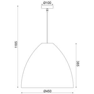 ACA DECOR   – Κρεμαστό Φωτιστικό 1ΧΕ27 Καφέ Καλάμι Φ450 – ML1013012B