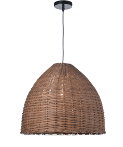 ACA DECOR – Κρεμαστό Φωτιστικό 1ΧΕ27 Καφέ Καλάμι Φ450 – ML1013012B