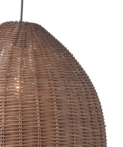 ACA DECOR   – Κρεμαστό Φωτιστικό 1ΧΕ27 Καφέ Καλάμι Φ450 – ML1013012B