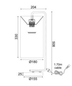 ΕΠΙΤΡΑΠΕΖΙΟ ΦΩΤΙΣΤΙΚΟ 1XE27 OSAKA ΧΡΥΣΟ ΜΕΤ/ΚΟ+ΛΕΥΚΟ ΑΜΠΑΖΟΥΡ-ΜΑΡΜΑΡΟ IP20 20,4X18XH51CM ACA DECOR – ML121811T