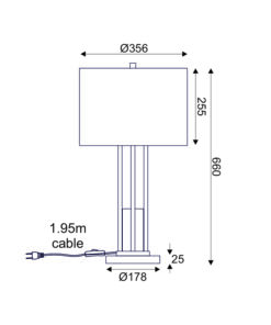 ΕΠΙΤΡΑΠΕΖΙΟ ΦΩΤΙΣΤΙΚΟ 1ΧΕ27 BELIZE ΧΡΥΣΟ ΜΕΤ/ΚΟ+ΛΕΥΚΟ ΑΜΠΑΖΟΥΡ-ΜΑΡΜΑΡΟ IP20 D35,6XH66CM ACA DECOR – ML127161TGW