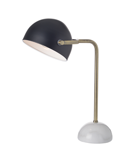 ACA DECOR – Επιτραπέζιο Φωτιστικό 1ΧΕ27 Μεταλλικό + Μάρμαρο 35Χ23ΧΗ48cm