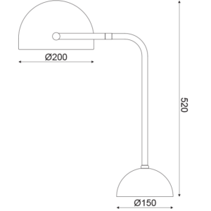 ACA DECOR   – Επιτραπέζιο Φωτιστικό 1ΧΕ27 Μεταλλικό + Μάρμαρο 35Χ23ΧΗ48cm