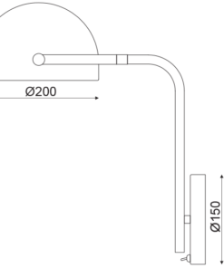 ACA DECOR   – Επίτοιχο Φωτιστικό 1ΧΕ27 Μεταλλικό 25Χ30ΧΗ42cm