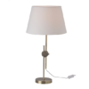 ACA DECOR   – Επιτραπέζιο Φωτιστικό 1ΧΕ27 Μεταλλικό Ορείχαλκος + Λευκό Αμπαζούρ Φ36ΧΗ62cm
