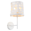 ACA DECOR  – Επίτοιχο Φωτιστικό 1ΧΕ27 Μεταλλικό Λευκό + Καλάμι  17Χ21ΧΗ35cm