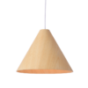 ACA DECOR   κρεμαστό φωτιστικό 1xE27 από φυσικό ξύλο – MQ18P133NW
