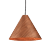 ACA DECOR   κρεμαστό φωτιστικό 1xE27 από ξύλο σε καφέ χρώμα – MQ18P133WW